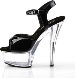 EU 38 = US 8 | KISS-209 | 6 Spike Heel P/F Sandal — thumbnail 3