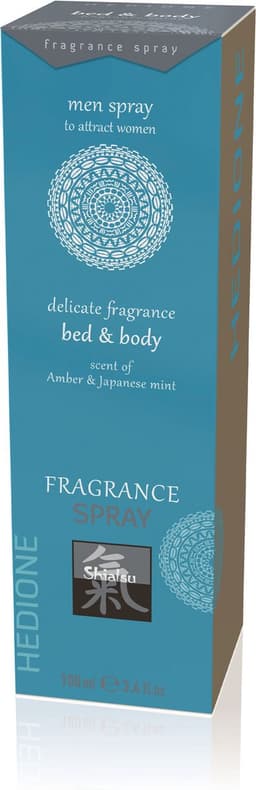 Shiatsu Feromonen Bed & Body Spray Voor Mannen - Amber & Japanse Mint — thumbnail 3