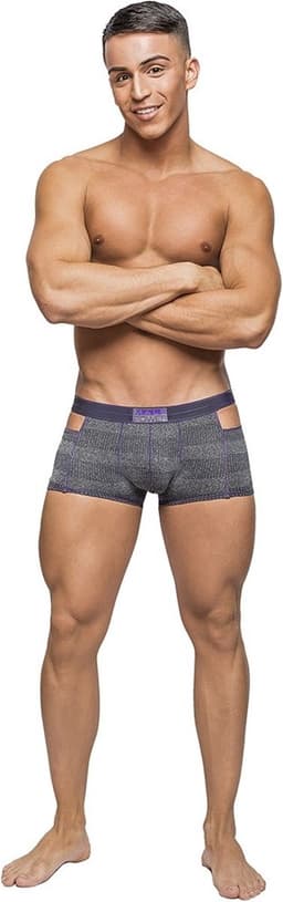 Male Power Heather Haze - Cutout Short grey M — thumbnail 1