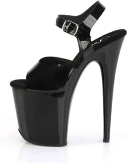 Pleaser - FLAMINGO-808N Sandaal met enkelband, Paaldans schoenen - Paaldans schoenen - 44 Shoes - Zwart — thumbnail 2