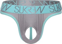 SUKREW U-Style Classic Thong Silver Sparkle - MAAT XS - Erotisch Heren Ondergoed - String voor Man - Sexy mannen String — thumbnail 1