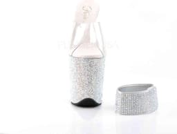 Pleaser - BEJEWELED-812RS Sandaal met enkelband, Paaldans schoenen - Paaldans schoenen - 35 Shoes - Zwart — thumbnail 2