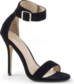 Pleaser - AMUSE-10 Sandaal met enkelband - US 12 - 42 Shoes - Zwart — thumbnail 1