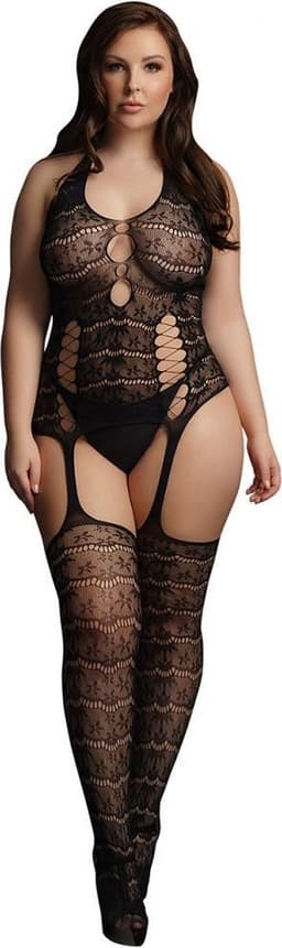 Kant Suspender Bodystocking - Plus Size — thumbnail 1