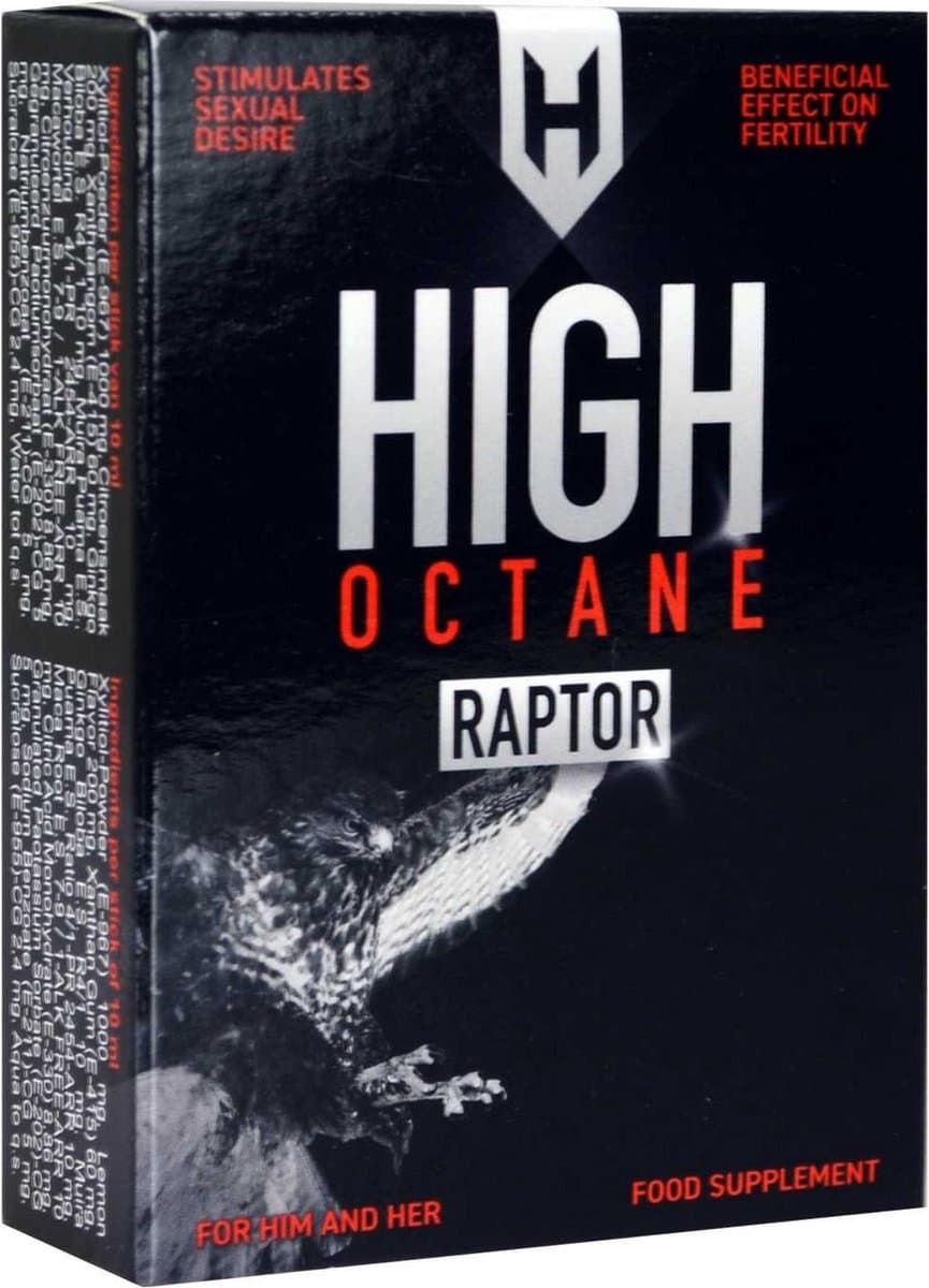 High Octane - Raptor - Lustopwekker - 5 sachets — afbeelding 1