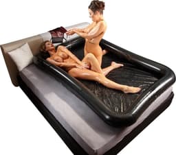 Fetish Collection – Glossy Volwassen Speelbad voor Natte Erotische Spellen Waterdicht en Opblaasbaar met Glijmiddel 1 Liter – Zwart — thumbnail 5