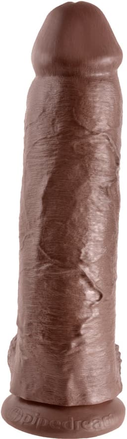 Pipedream King Cock realistische dildo Cock - With Balls bruin - 12 inch — thumbnail 3