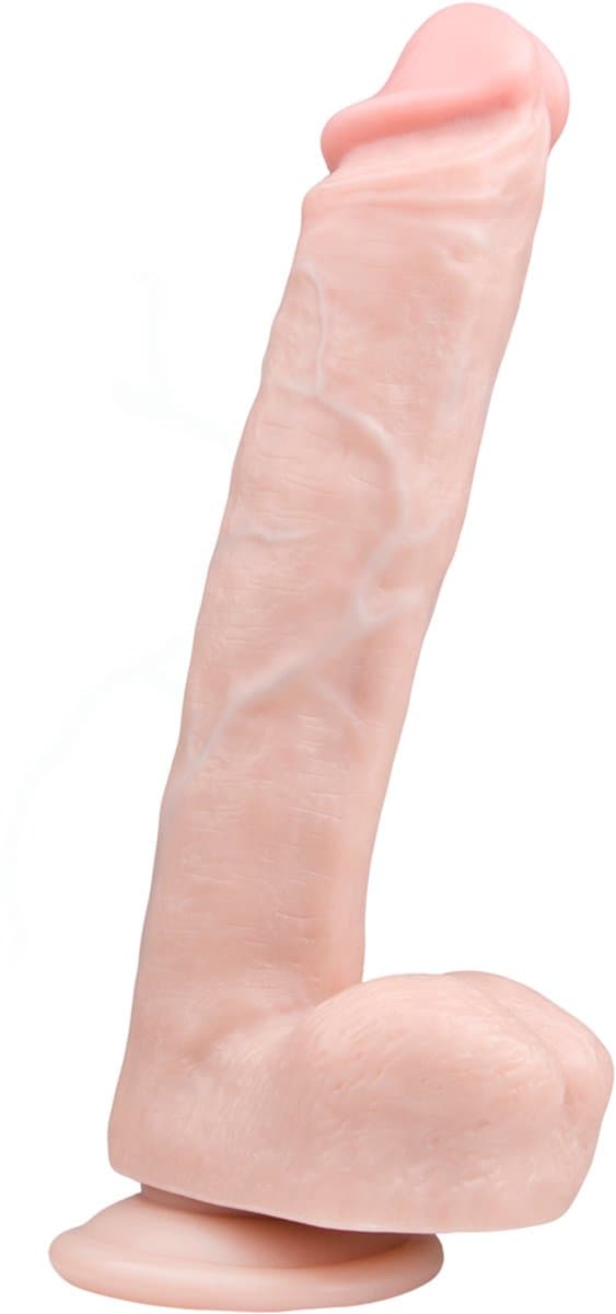 EasyToys - Realistische Dildo met Balzak - Dildo met Zuignap - 26,5 cm - Dildo's - Sex Toys voor Vrouwen en Mannen - Dildo Mannen Anaal - Beige — afbeelding 1