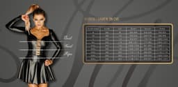 Noir Handmade Wetlook Catsuit Met Lange Mouwen — thumbnail 2
