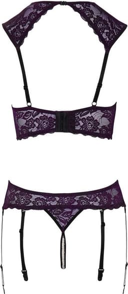 Longline Jarretel Set Open Kruis met Parels — thumbnail 5