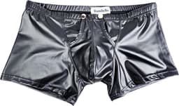 BamBella ® - Boxer short - Maat S- MAT glans - Zwart BDSM kleding kruisloos open kruis erotische heren kleding — thumbnail 5