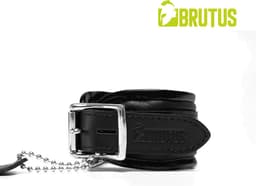 BRUTUS LEATHER - Leren Enkelboeien- Zwart/Zwart — thumbnail 1