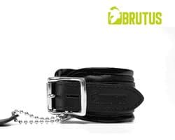 BRUTUS LEATHER - Leren Enkelboeien- Zwart/Zwart