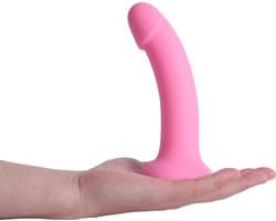 Banoch | Dildo Claes - zacht roze | siliconen met zuignap | 17 cm lang | Ø 3,4 cm