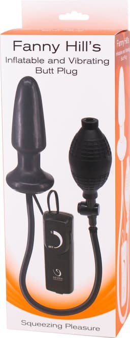 Seven Creations Buttplug - oppompbaar - Zwart — thumbnail 2