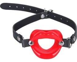 Banoch - Gag kissy lips - Rood - bondage