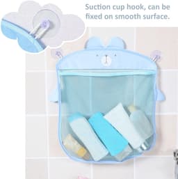 Dailygoods - Dailygoody - Badkamer Opbergnetten - 2 stuks toy storage bags - Opbergoplossingen - Met zuignap - Speelgoed opbergen - Ruimtebesparend - Badkameracces... — thumbnail 5