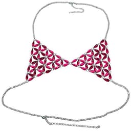 MTTProducts - Sexy Sequin Body Necklace - Bikini Top - Uniek Design - Roze - Strandmode - Body Chain - Geschikt voor Vrouwen — thumbnail 1