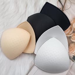 Ademende Driehoekige Bh Inlegstukken in Huidkleur - Verwijderbare Borstpads voor Dames en Meisjes, Ideaal voor Badmode en Casual Draagcomfort — thumbnail 5