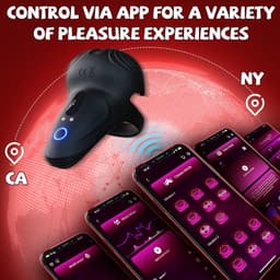 Daity Vibrerende Penisring / Cockring – 10 Vibratiestanden met APP – Siliconen Testikel- en Perineumstimulator – Waterdicht Oplaadbaar – Voor Langere & Stevigere Erectie – Voor Mannen & Koppels — thumbnail 5
