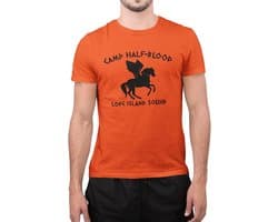 Nerd Boeken Liefhebber T-Shirt Geïnspireerd op Camp Half Blood Thema
