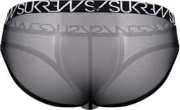 SUKREW Sheer Low-rise Brief Underground Black - MAAT XXL - Erotisch Heren Ondergoed - Slip voor Man - Sexy mannen Slip — thumbnail 2