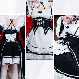 Dailygoods- Maid Outfit Elegant Design - Cosplay Anime - Kamermeisje Kostuum - Rollenspelset - Jurk met Accessoires - Verkrijgbaar in M/L/XL — thumbnail 2