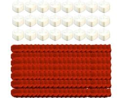 Valentijnsdag Romantische voor Haar Kit 24 Stks Vlamloze Romantische LED Kaarsen met 2000 Stks Kunstmatige Rozenblaadjes Set A