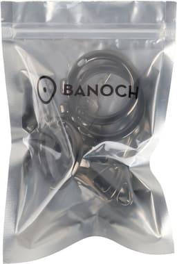 Banoch | Peniskooi aluminium gun grey | 3 ringen | 45 mm, 50 mm & 55 mm | chastity cage voor mannen — thumbnail 3