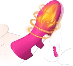 Lzwintrading Vinger Vibrator met 10 Vibratie Standen - Verwarming - Mini Kogels Vibrator voor Vrouwen - Krachtige G-spot Clitoris Stimulator - Discreet Sex Toy - Seksspeeltje - Vibrators voor Vrouwen en koppels - Stil — thumbnail 1