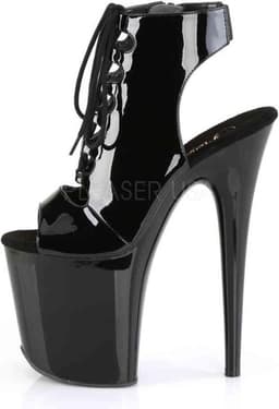 Pleaser - FLAMINGO80020 Plateau Laarzen, Paaldans schoenen - Paaldans schoenen - 40 Shoes - Zwart — thumbnail 3