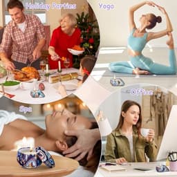 Aromatherapie Geurkaarsen Cadeauset voor Vrouwen - 6 Stuks, Stress Verminderende Kaarsenset voor Kerst, Verjaardag en Valentijnsdag — thumbnail 2