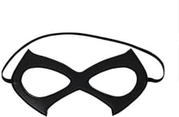 Zwarte kat masker - Half kat oog masker - Make-up bal masker - Rollenspel kostuum feest - Dress-up lederen masker - 2 stuks kostuum — thumbnail 3