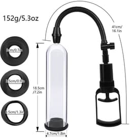 Penis Vergroter 2-in-1 - Multifunctionele Massage & Handmatige Penis Vacuum Pomp Voor Mannen — thumbnail 3