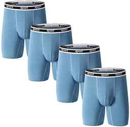 Heren Boxershorts Micro Modal Naadloze U Pouch Lange Been Ondergoed Ademend Anti Schuren Comfortabele Tailleband Sport Reizen — thumbnail 1