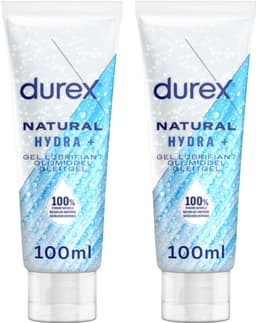 Durex Glijmiddel Natural Hydra+ 100% natuurlijk - 2 x 100 ml - Voordeelverpakking — thumbnail 1