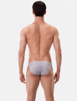 Barcode Berlin Reigi Brief Bluebeige - MAAT XL - Erotisch Heren Ondergoed - Slip voor Man - Sexy mannen Slip — thumbnail 3