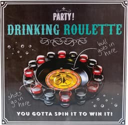 Shotjes Roulette Spel - Drinkspel met Draaiwiel en Glazen — thumbnail 2