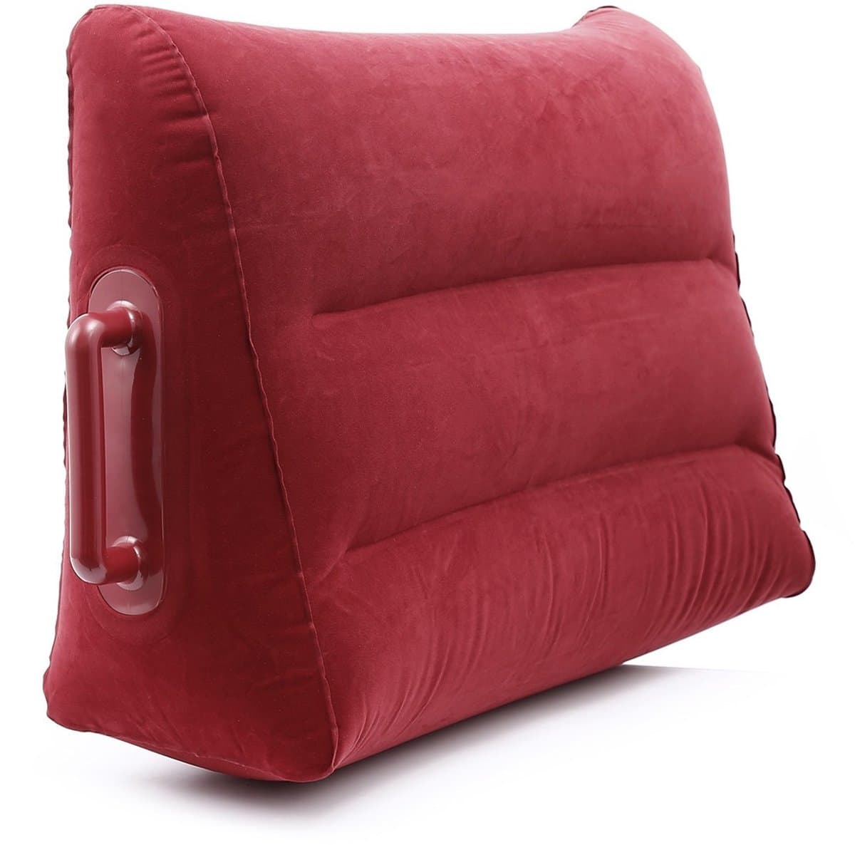 Nooitmeersaai - sexkussen opblaasbaar - Vinyl - Bordeaux rood - incl. pompje — afbeelding 1