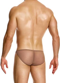 MODUS VIVENDI Mesh Through Low Cut Brief Skin - MAAT XL - Erotisch Heren Ondergoed - Slip voor Man - Sexy mannen Slip — thumbnail 3
