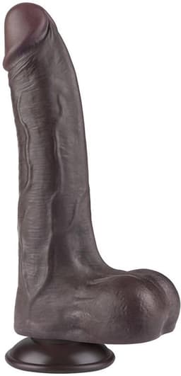 LoveToy - Aftrekbare dildo 22 cm (Ø 4,3 cm) - Zwart — thumbnail 2