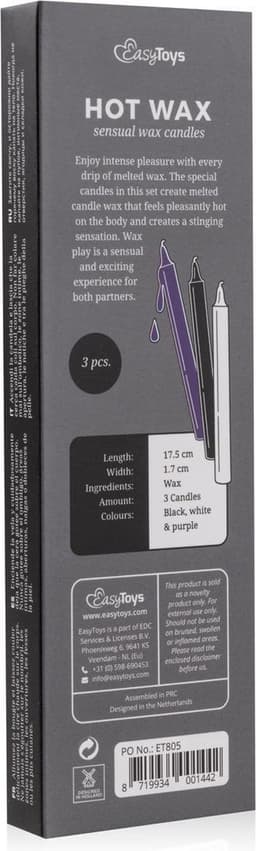 Hot Wax SM Kaarsen - 3 stuks — thumbnail 4