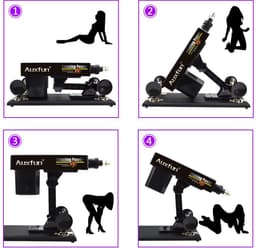 Auxfun® Basic Sexmachine - Pakket Mateo Met Dildo’s en Accessoires — thumbnail 3