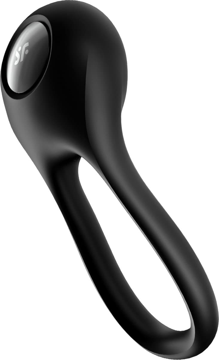 Satisfyer, penis- en testikelring, 'Majestic Duo', waterdicht, oplaadbaar, huidvriendelijke siliconen — afbeelding 1