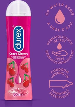 Durex - 2 Glijmiddelen Waterbasis - Play Massage 2/1 Sensitive 200ML - Crazy Cherry 100ML — thumbnail 5