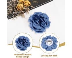 Zijde Satijn Bloem Broche Pin, Grote Pioen Bloemen Revers Pin