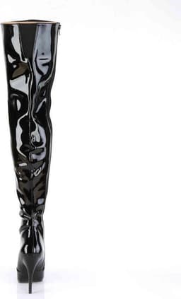 EU 40 = US 10 | SEDUCE-3010 | 5 Plain Stretch Thigh Boot — thumbnail 4