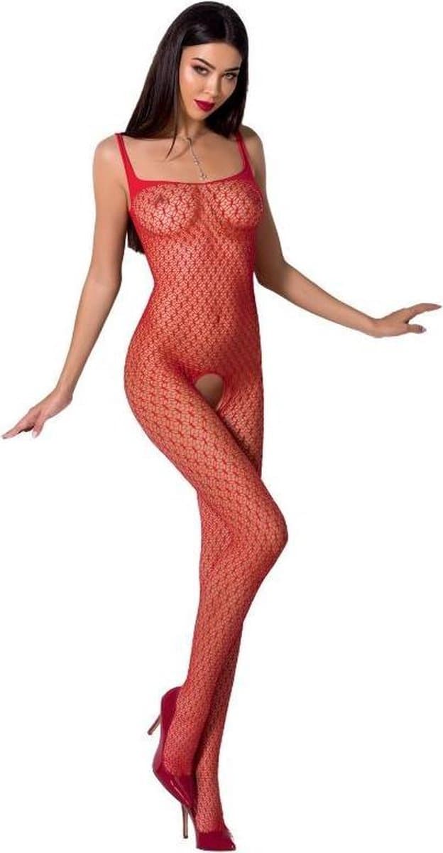 PASSION WOMAN BODYSTOCKINGS | Passion Woman Bs071 Bodystocking - Red One Size — afbeelding 1