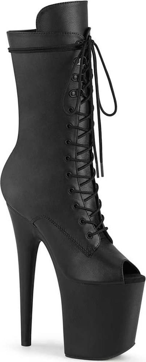 Pleaser - FLAMINGO-1051WR Plateau Laarzen, Paaldans schoenen - Paaldans schoenen - 39 Shoes - Zwart — afbeelding 1