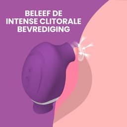 PureVibe® Oral Air-Pulse Lover Likkende Clitoris stimulator luchtdruk vibrator - vibrators voor vrouwen - Paars — thumbnail 5